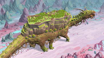 Egy kép, amely Onbut mutatja A vándorló faluban. (Kép forrása: Steam)