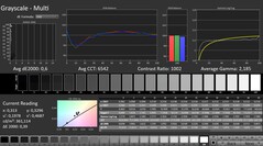 CalMAN: Szürkeárnyalat (kalibrálva)