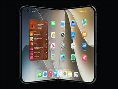 Az iPhone Ultra összecsukható telefon képvázlata.