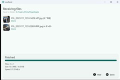 Képek küldése - minden kész