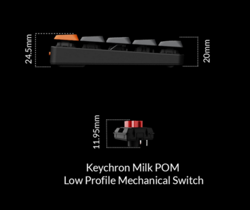 Keychron K9 Max méretek
