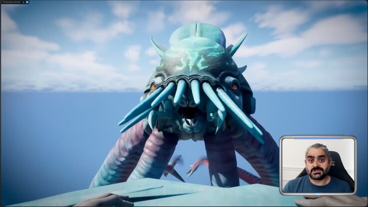Egy screenshot a fejlesztői vlogból, amely a Leviathan gyűjtőt mutatja a Subnautica 2-ben (Kép forrása: Subnautica YouTube csatorna)