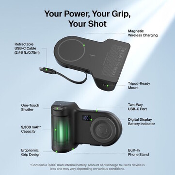 The Belkin Stage PowerGrip can charge three devices simultaneously. (Image source: Belkin)