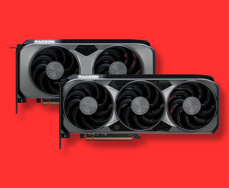 Két AMD Radeon grafikus kártya háromventilátoros hűtőkkel (Kép forrása: AMD)