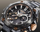 A Casio G-Shock MRG-B2000JS-1AJR (a képen) gyémántszerű szén (DLC) bevonattal ellátott szíjjal és lünettával rendelkezik. (Kép forrása: Casio)