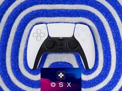 DualSense PS5 kontroller haptikus visszajelzés DSX logóval (Kép forrása: Sony PlayStation, Steam szerkesztéssel)