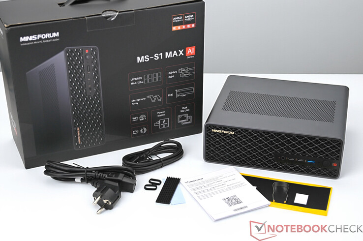 A Minisforum MS-S1 Max szállítási terjedelme