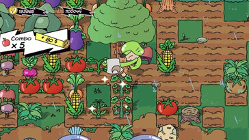 A képen: Játékmenetet bemutató képernyőkép a Super Farming Boyból.