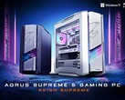 A Supreme 5 fekete és "ICE" fehér színben kapható a konfigurációtól függően (Kép forrása: Gigabyte)