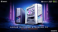 A Supreme 5 fekete és &quot;ICE&quot; fehér színben kapható a konfigurációtól függően (Kép forrása: Gigabyte)