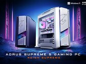 A Supreme 5 fekete és "ICE" fehér színben kapható a konfigurációtól függően (Kép forrása: Gigabyte)