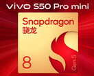 A Vivo S50 Pro mini lesz az egyik első Snapdragon 8 Gen 5-tel szerelt okostelefon, amikor hamarosan megjelenik. (Kép forrása: Vivo - szerk.)
