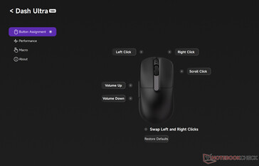 Gomb hozzárendelési szakasz