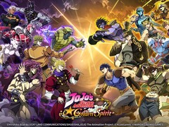 A JoJo's Bizarre Adventure: Golden Spirit kulcsfontosságú promóciós illusztrációja.