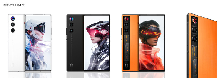 Színválaszték és a játéktelefon dizájnja (Kép forrása: RedMagic - szerkesztés)