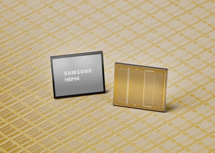 A Samsung HBM4 AI memóriachip.