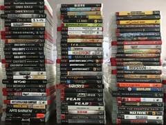 A képen látható fizikai PS3-játékok gyűjteménye