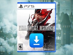 A Final Fantasy 7 Revelation PS5-es doboza letöltési ikonnal