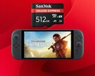 A Final Fantasy XIV Switch 2 portja MicroSD Express kártyával látható