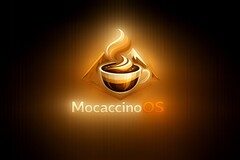 MocaccinoOS desktop Linux AI-made nem hivatalos logó a 26.03-as verzióhoz