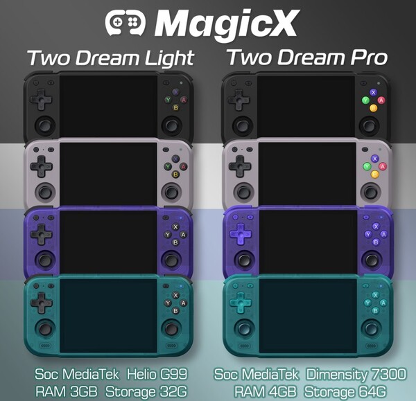 A MagicX Two Dream Light és Two Dream Pro négy színben lesz kapható.