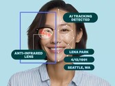 A rózsaszín árnyalatú Zenni Optical ID Guard szemüveg bevonata segít blokkolni az arcbiztonsági fenyegetéseket azáltal, hogy megállítja a teljes arcszkennelést. (Kép forrása: Zenni Optical)