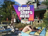 GTA 6 banner, amely Leonida Keys-t mutatja