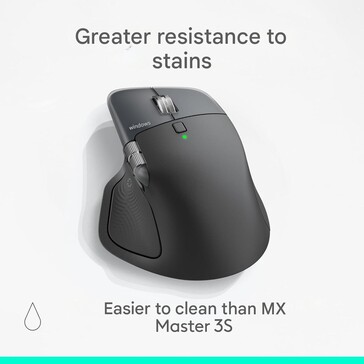Az MX Master 4 "könnyebben tisztítható és foltállóbb lesz" (Kép forrása: Amazon)