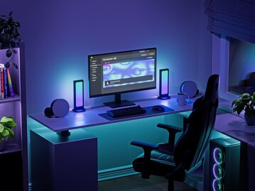 Nanoleaf Pegboard Desk Dock lámpa oldal (Kép forrása: Nanoleaf PR)