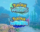 A „Pokémon: Winds and Waves Switch 2” játék szlogenje látható