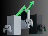 Xbox konzolok 2025 áprilisi eladásnövekedése (Kép forrása: Microsoft Gaming szerkesztéssel)