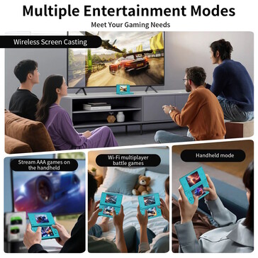 A helyi játékstreaming WiFi-n keresztül lehetséges. (Kép forrása: Anbernic)