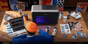 E1 UV nyomtató munkafolyamat.