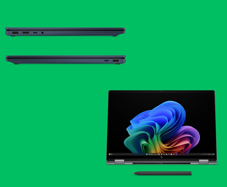 HP OmniBook X Flip 16 hüvelykes 2 az 1-ben laptop tablet üzemmódban, tollal (Kép forrása: HP)