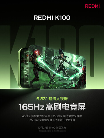 A Redmi K100 HyperOS 4 rendszerrel érkezik.