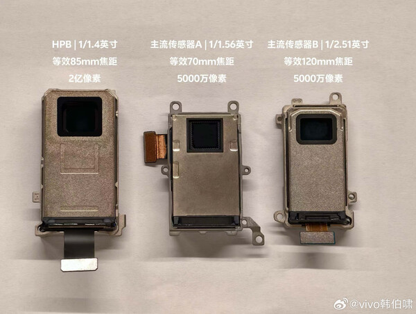 Az ISOCELL HPB, amelyet a Vivo a Vivo X300 Pro belsejében kíván használni. (Kép forrása: Han Bo Xiao)