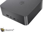 Az EQi13 új konfigurációja 16 GB RAM-mal rendelkezik, és 499 dollárba kerül. A képen: a mini PC elülső részét bemutató promóciós kép.