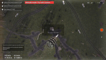 A képen: Játékmenet-képernyőkép a Drone Perspective című játékból.