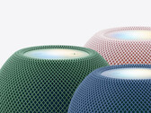 A HomePod mini 2 az induláskor elérhető öt színváltozata közül háromban.