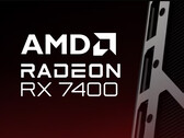 Az AMD megerősítette a Radeon RX 7400 kiskereskedelmi márkajelzését a tényleges termékkép helyett. (Kép forrása: AMD - szerk.)