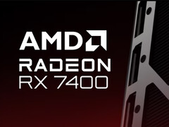 Az AMD megerősítette a Radeon RX 7400 kiskereskedelmi márkajelzését a tényleges termékkép helyett. (Kép forrása: AMD - szerk.)