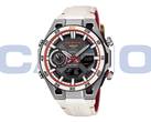 Az új Casio Edifice ECB-2300HR-1A (a képen) 9 órás pozícióban egy tachométer-szerű segédmutatóval rendelkezik. (Kép forrása: Casioblog)