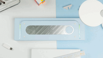 ND104 vezeték nélküli mechanikus billentyűzet kék színben (Kép forrása: Chilkey)