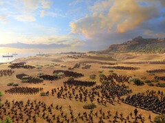 Egy hadsereget ábrázoló kép az A Total War Saga: Troy játékból, amely most 66%-os kedvezménnyel kapható a Steamen.
