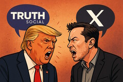 Trump és Musk most egymást rágalmazzák közösségi platformjaikon. (Kép forrása: AI generated)