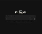 A Kimi webes felület kezdőképernyője beviteli mezővel és a K3 logóval