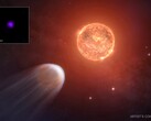 A TOI 1227 b bolygó és csillaga koncepcionális képe (Kép forrása: NASA, CXC, SAO, és M. Weiss; kivágva)