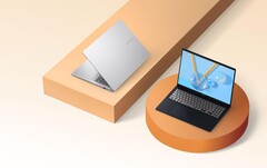 Az Asus Vivobook 16 meglehetősen kék és hűvös ezüst színváltozatokban érkezik (Kép forrása: Asus)