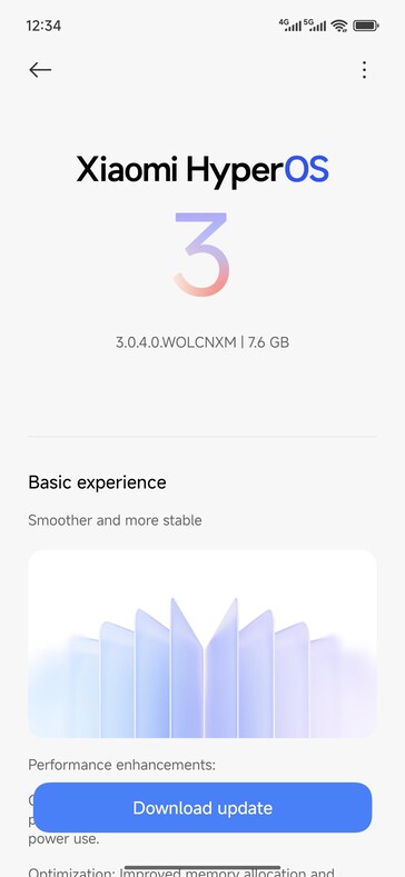 Stabil HyperOS 3 frissítés a Redmi Turbo 4 Pro számára. (Kép forrása: Reddit felhasználó u/h3lione)