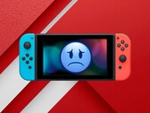 Eredeti Switch konzol szomorú arccal